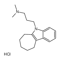 dimethyl-[3-(7,8,9,10-tetrahydro-6H-cyclohepta[b]indol-5-yl)propyl]azanium,chloride Structure