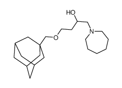 4-(1-adamantylmethoxy)-1-(azepan-1-yl)butan-2-ol结构式