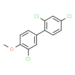 2,3',4-Trichloro-4'-methoxy-1,1'-biphenyl结构式