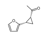 Ethanone, 1-[2-(2-furanyl)cyclopropyl]-, trans- (9CI) structure