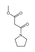 3-oxo-3-(pyrrolidin-1-yl)propionic acid methyl ester结构式