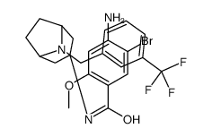4-amino-5-bromo-2-methoxy-N-[8-[[3-(trifluoromethyl)phenyl]methyl]-8-a zabicyclo[3.2.1]oct-3-yl]benzamide结构式