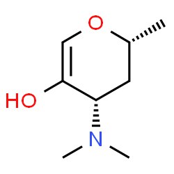 D-threo-Hex-1-enitol, 1,5-anhydro-3,4,6-trideoxy-3-(dimethylamino)- (9CI)结构式