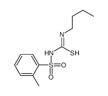 1-butyl-3-(2-methylphenyl)sulfonylthiourea Structure