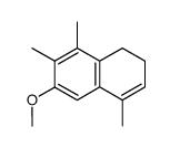 2-methoxy-3,4,8-trimethyl-5,6-dihydronaphthalene结构式