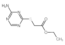 Ethyl [(4-amino-1,3,5-triazin-2-yl)thio]acetate Structure