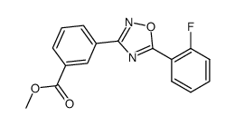 Methyl 3-(5-(2-fluorophenyl)-1,2,4-oxadiazol-3-yl)benzoate structure