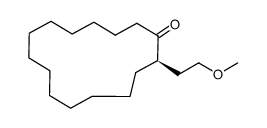 (R)-2-(2-methoxyethyl)cyclopentadecanone Structure