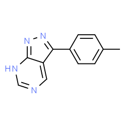 1H-Pyrazolo[3,4-d]pyrimidine,3-(4-methylphenyl)-(9CI) Structure