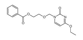 2-((4-ethoxy-2-oxopyrimidin-1(2H)-yl)methoxy)ethyl benzoate结构式