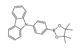 9-[4-(4,4,5,5-Tetramethyl-1,3,2-dioxaborolan-2-yl)phenyl]-9H-carbazole Structure