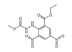 methyl 2-(2-(ethoxycarbonyl)-4,6-dinitrophenyl)hydrazine-1-carboxylate Structure