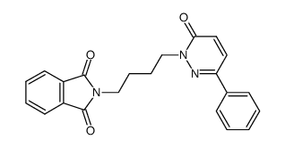 3-Oxo-6-phenyl-2-(4-phthalimidobutyl)-2,3-dihydropyridazine结构式