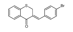 3-[1-(4-Bromo-phenyl)-meth-(Z)-ylidene]-thiochroman-4-one Structure