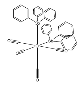 cis-(CO)4Cr(SbPh3)2结构式