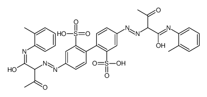 4,4'-bis[[1-[[(2-methylphenyl)amino]carbonyl]-2-oxopropyl]azo][1,1'-biphenyl]-2,2'-disulphonic acid picture
