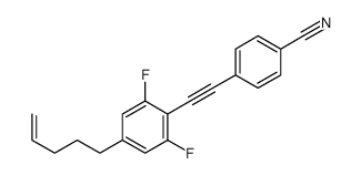 4-[2-(2,6-difluoro-4-pent-4-enylphenyl)ethynyl]benzonitrile Structure