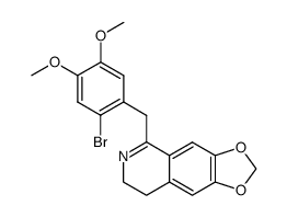 5-(2-bromo-4,5-dimethoxy-benzyl)-7,8-dihydro-[1,3]dioxolo[4,5-g]isoquinoline Structure