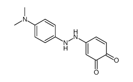 4-[2-[4-(dimethylamino)phenyl]hydrazinyl]cyclohexa-3,5-diene-1,2-dione结构式