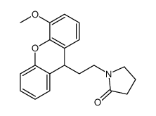1-[2-(4-methoxy-9H-xanthen-9-yl)ethyl]pyrrolidin-2-one结构式