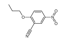 5-nitro-2-propoxy-benzonitrile结构式
