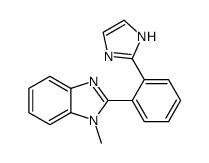 2-[2-(1H-imidazol-2-yl)phenyl]-1-methylbenzimidazole结构式