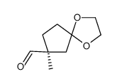 (8S)-8-methyl-1,4-dioxaspiro[4.4]nonane-8-carbaldehyde结构式