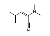 (E)-2-(dimethylamino)-4-methylpent-2-enenitrile结构式