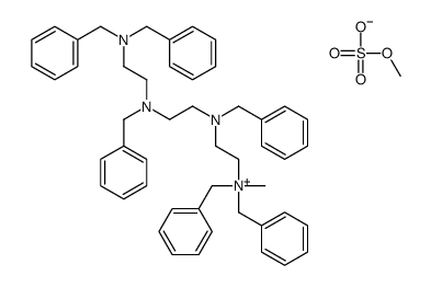 dibenzyl[2-[benzyl[2-[benzyl[2-[dibenzylamino]ethyl]amino]ethyl]amino]ethyl]methylammonium methyl sulphate结构式