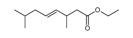 ethyl (E)-3,7-dimethyl-4-octenoate结构式