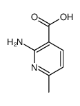 2-氨基-6-甲基吡啶-3-羧酸结构式