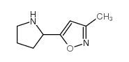 3-Methyl-5-(pyrrolidin-2-yl)isoxazole structure