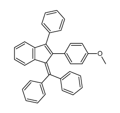 4-(1-benzhydrylidene-3-phenyl-inden-2-yl)-anisole Structure