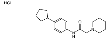 N-(4-cyclopentylphenyl)-2-piperidin-1-ylacetamide,hydrochloride Structure