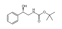 Carbamic acid, N-[(2R)-2-hydroxy-2-phenylethyl]-, 1,1-dimethylethyl ester结构式