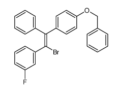 1-[(Z)-2-bromo-2-(3-fluorophenyl)-1-phenylethenyl]-4-phenylmethoxybenzene Structure