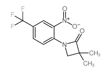 3,3-DIMETHYL-1-(2-NITRO-4-(TRIFLUOROMETHYL)PHENYL)AZETIDIN-2-ONE structure