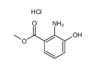 2-amino-3-hydroxy-benzoic acid methyl ester, hydrochloride结构式