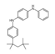 1-N-phenyl-4-N-[4-(2,4,4-trimethylpentan-2-yl)phenyl]benzene-1,4-diamine结构式