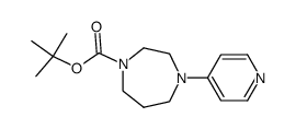 4-(4-pyridyl)-1,4-diazepane-1-carboxylic acid tert-butyl ester Structure