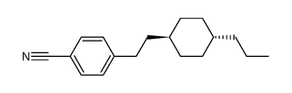 trans-4-[2-(4-n-Propylcyclohexyl) ethyl]benzonitrile结构式
