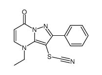 4,7-dihydro-2-phenyl-3-thiocyanatopyrazolo[1,5-a]pyrimidin-7-one结构式