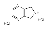 6,7-Dihydro-5H-pyrrolo[3,4-b]pyrazine dihydrochloride结构式