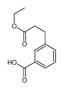 3-(2-乙氧基羰基-乙基)-苯甲酸结构式