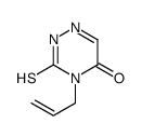 4-prop-2-enyl-3-sulfanylidene-2H-1,2,4-triazin-5-one Structure