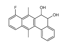 8-fluoro-7,12-dimethyl-5,6-dihydrobenzo[a]anthracene-5,6-diol结构式