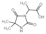 2-(4,4-二甲基-2,5-二氧代咪唑啉-1-基)丙酸结构式