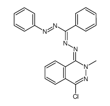 1,3-diphenyl-5-(2-methyl-4-chloro-1,2-dihydro-1-phthalazinylidene)formazan EE'E'' form结构式