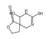 6-hydroxy-8-sulfanylidene-2-oxa-7,9-diazaspiro[4.5]decan-1-one结构式