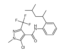 3-(trifluoromethyl)-N-[2-(1,3-dimethylbutyl)-phenyl]-5-chloro-1-methyl-1H-pyrazole-4-carboxamide Structure